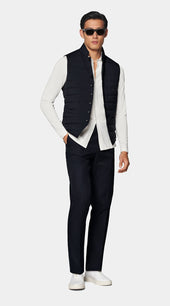 Navy Down Vest