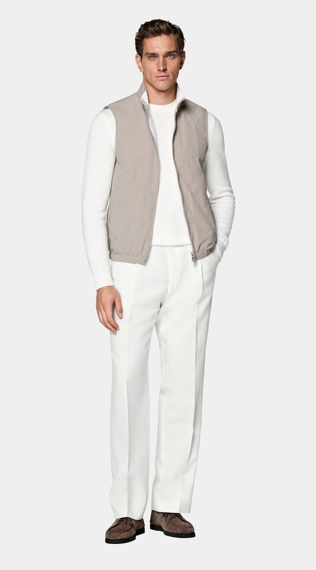 Light Taupe Reversible Vest