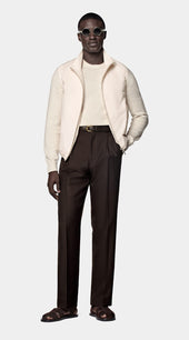 Off-White Light Padded Zip Vest
