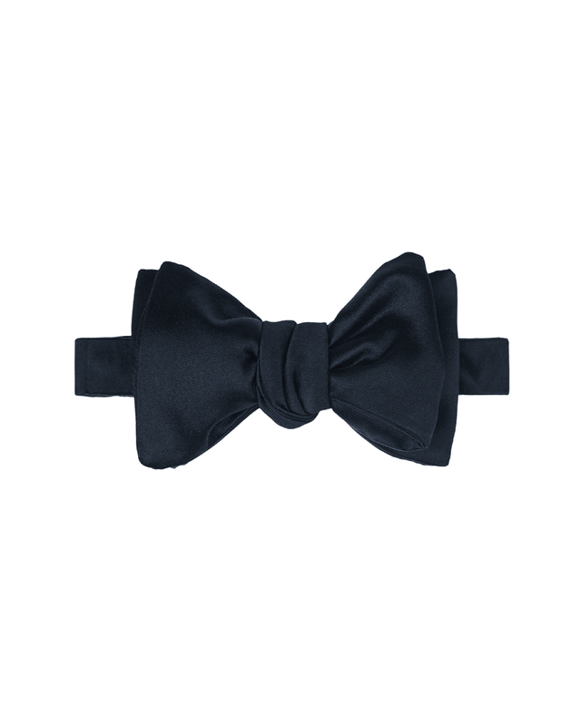 Bow Tie - Navy Satin