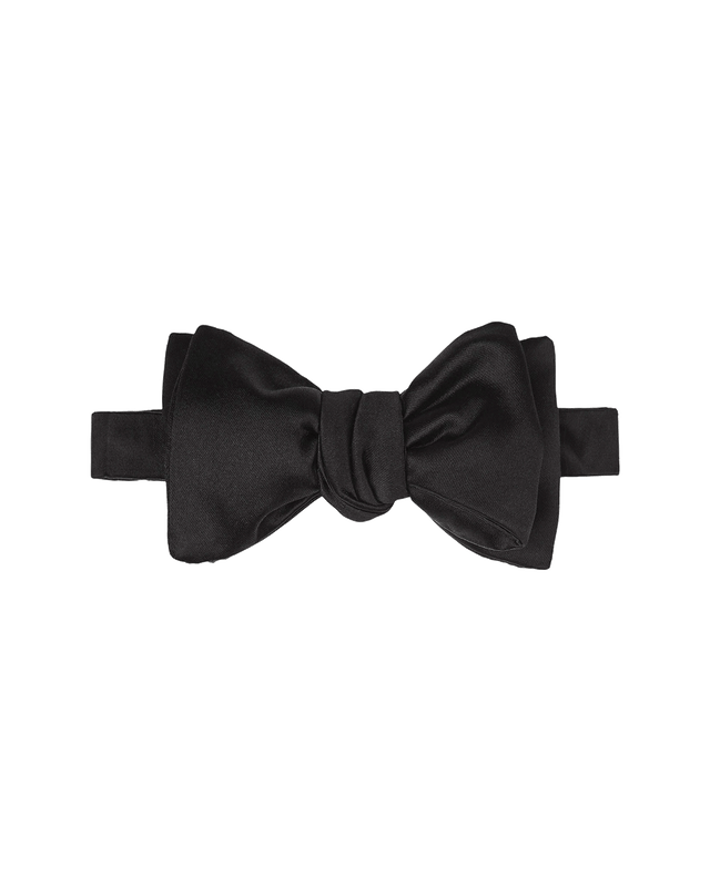 Bow Tie - Black Satin