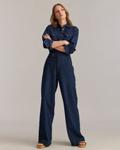 Denim Wide Leg Trouser