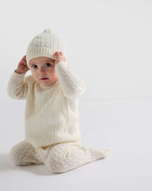 Cashmere Cable Cardigan New White