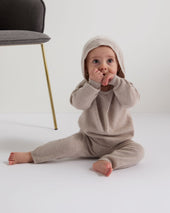Cashmere Hoodie Oatmeal Brown