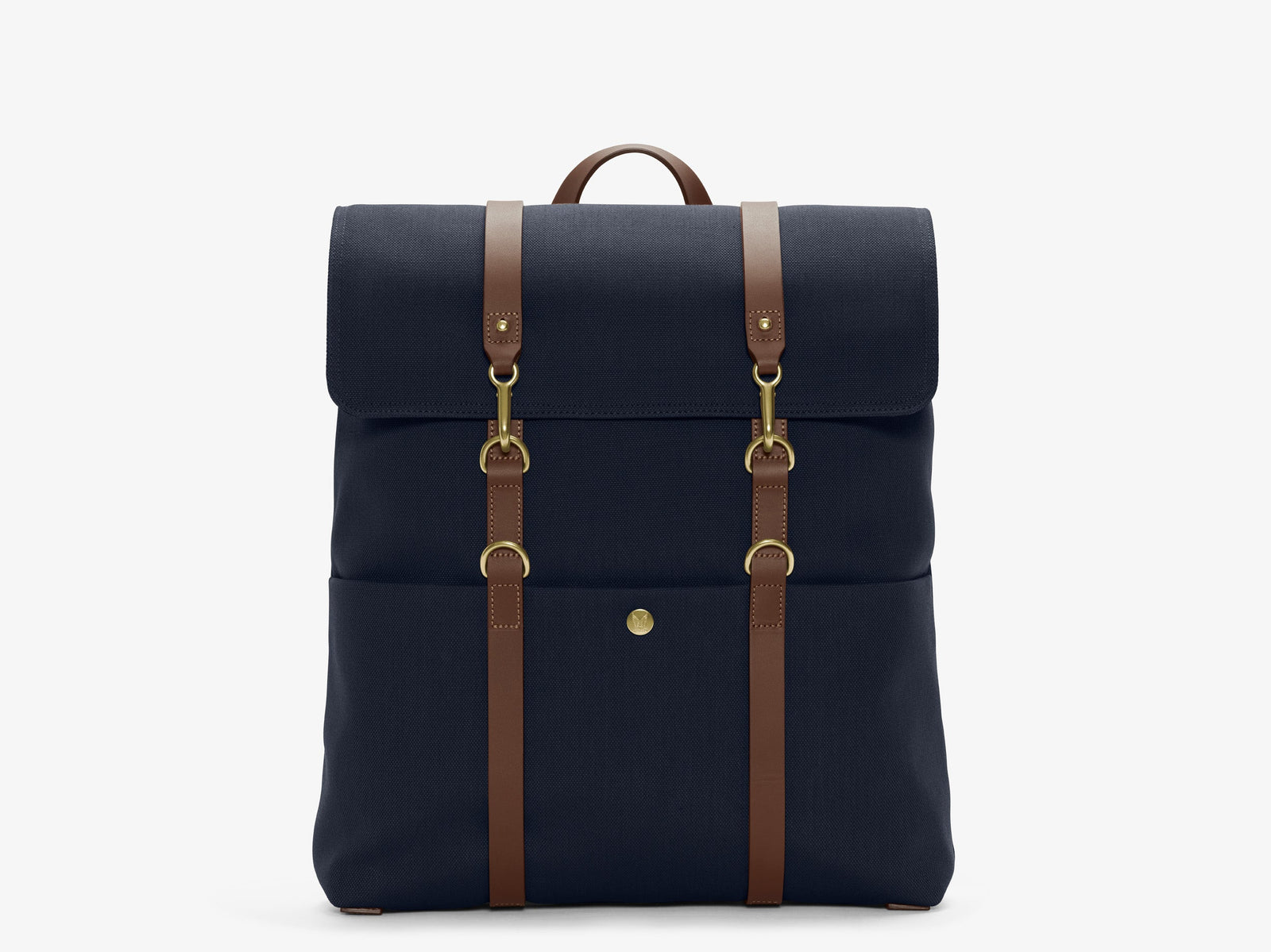 M S Backpack Deep Sea Blue Cuoio