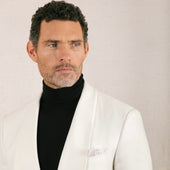 Wide Shawl Lapel Jacket In Bamboo