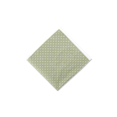 Bandana In Green Polka Dot Cotton