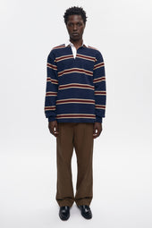 Barbarian Rugby in Harvard/Navy/Beige