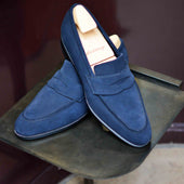 Barry Veau Velours Bleu Marine Archives