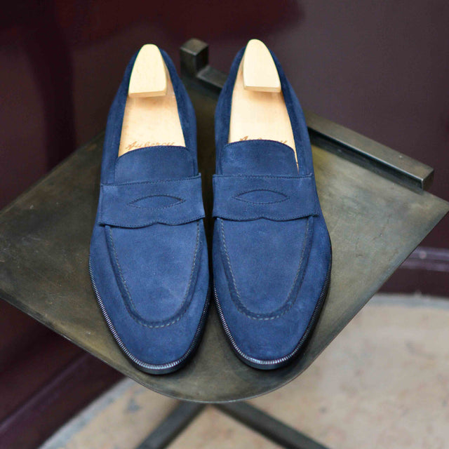 Barry veau-velours bleu marine - Archives