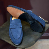 Barry veau-velours bleu marine - Archives