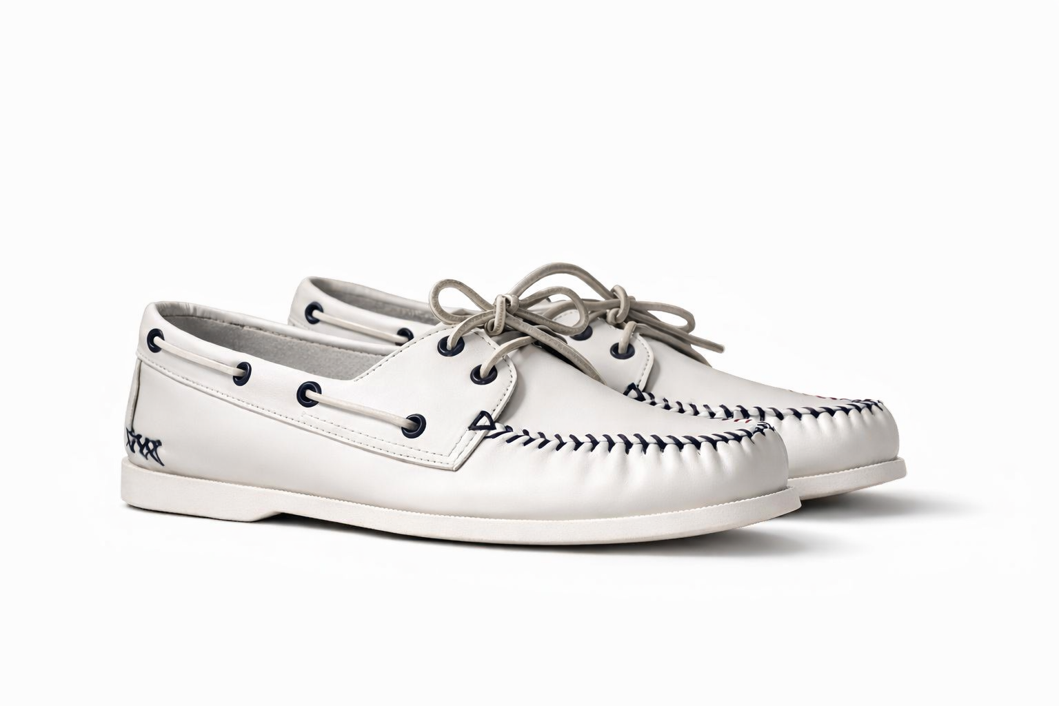 Men's Baseball Limited Edition Boat Shoe: White/Navy