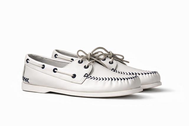 Men's Baseball Limited Edition Boat Shoe: White/Navy