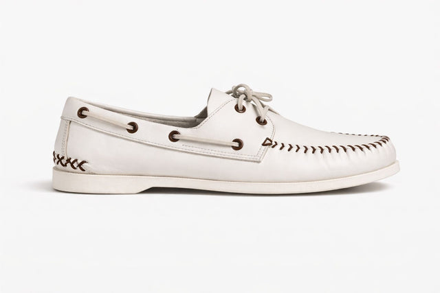 Men's Baseball Limited Edition Boat Shoe: White/Brown