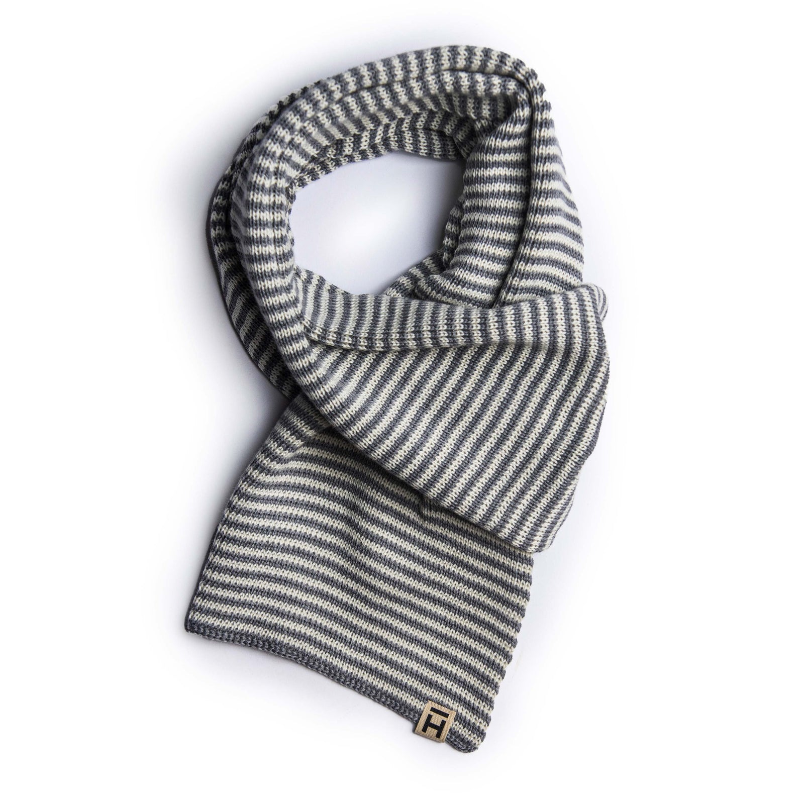 Scarf Fine Stripe Merino Virgin Wool