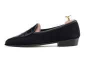 Sagan Classic Precious Leather Loafers In Suede And Crocodile