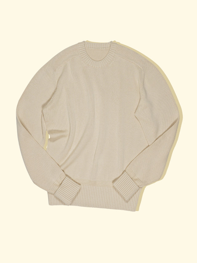 Knitted Sweater - Cream — The Anthology