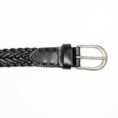 Woven Belt In Leather