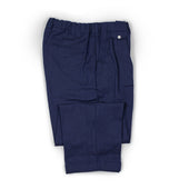 Pleated Easy Pants In Cotton Oxford