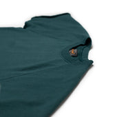 Short Sleeve Cut Off Sweatshirt In Dark Cotton Terrycloth