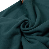 Short Sleeve Cut Off Sweatshirt In Dark Cotton Terrycloth
