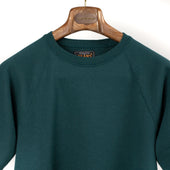 Short Sleeve Cut Off Sweatshirt In Dark Cotton Terrycloth