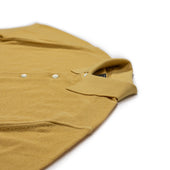 Gosen Knit Short Sleeve Polo In Sunflower