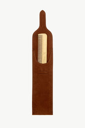 Comb In Brass With Suede Case