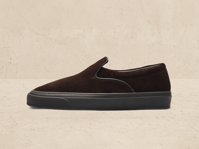 Shadow Limited Edition Beat Trainer In Dark Brown Suede