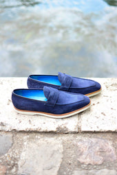 Le mocassin Beauvallon Bleu des Abysses