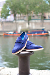 Le mocassin Beauvallon Bleu des Abysses