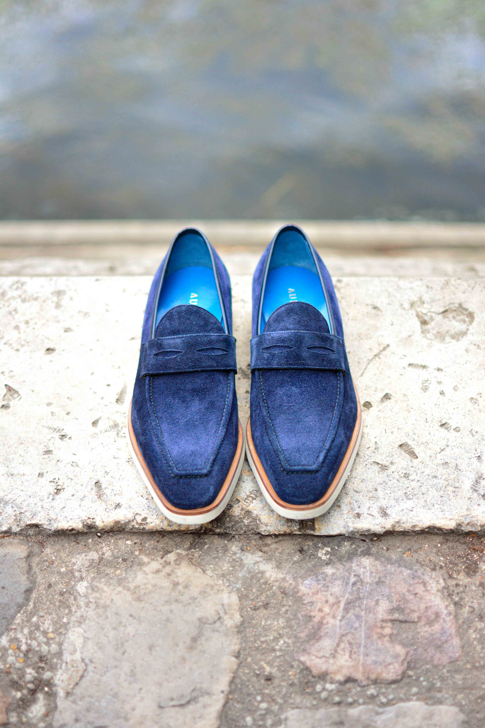 Le mocassin Beauvallon Bleu des Abysses