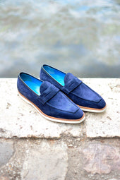 Le mocassin Beauvallon Bleu des Abysses