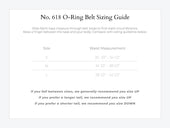 No. 618 O-Ring Belt, Black