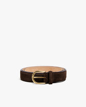 Belt Dark Brown Suede