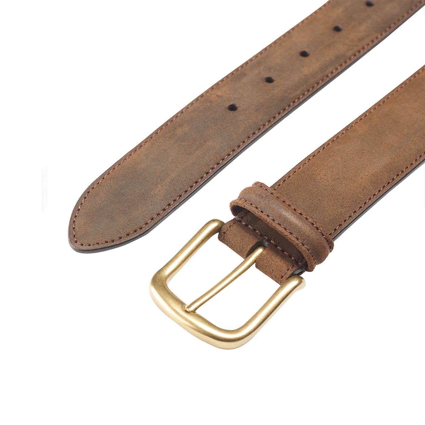 Belt Dark Brown Rough Out Suede