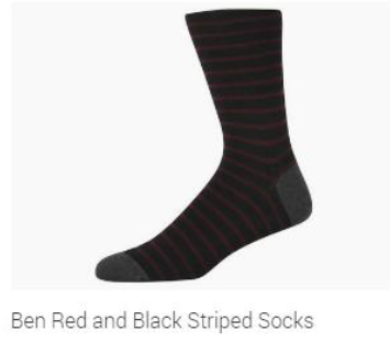 Ben2 Medium Red Black Striped