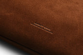 Suede Flight Pouch - Tobacco Brown