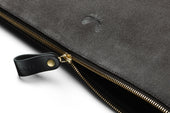 Suede Flight Folio - Storm Grey