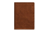 Suede Passport Wallet - Tobacco Brown