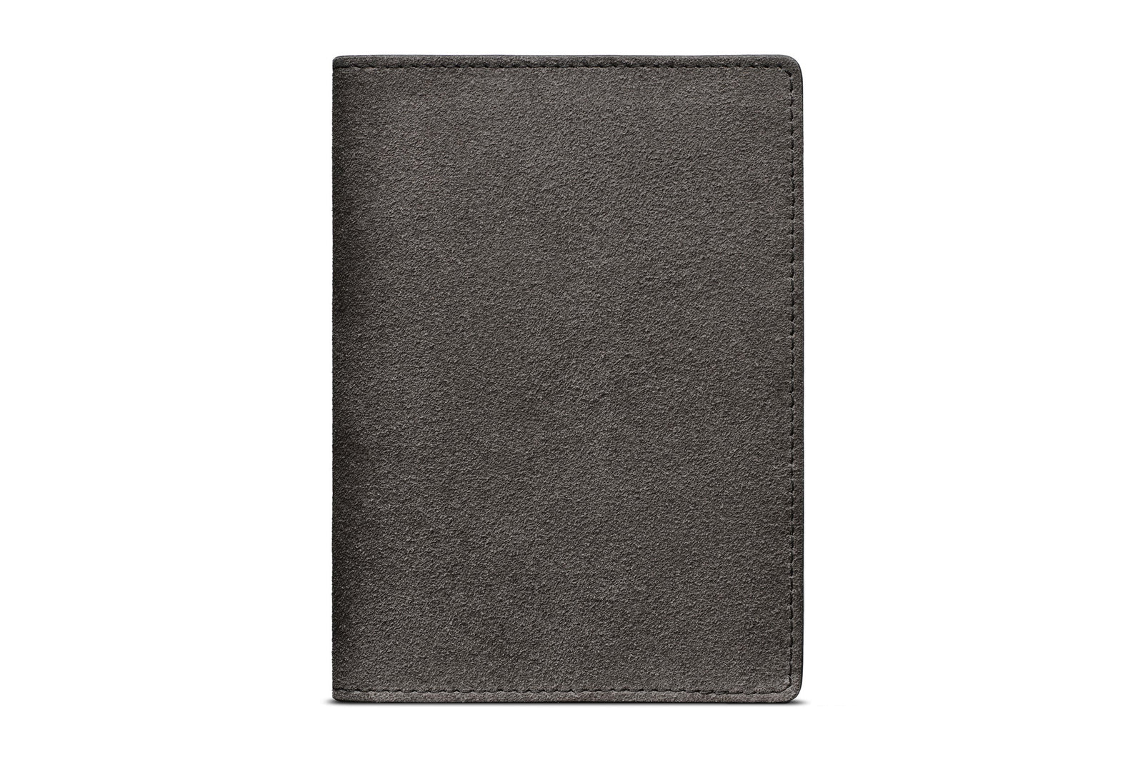 Suede Passport Wallet - Storm Grey