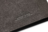 Suede Passport Wallet - Storm Grey