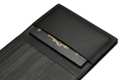 Suede Passport Wallet - Storm Grey