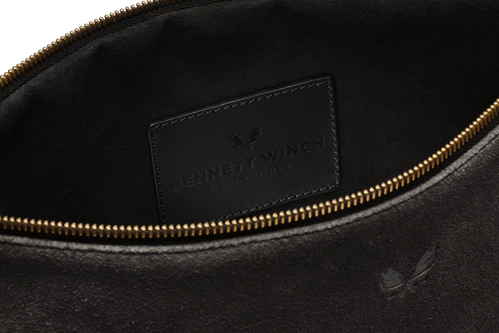 Suede Flight Pouch - Storm Grey