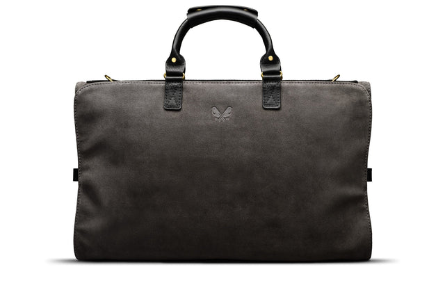 Suede Trifold - Storm Grey