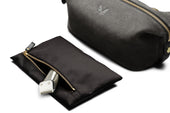 Suede Wash Bag / Dopp Kit - Storm Grey
