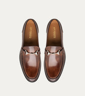 Simon W Bit Loafer In Leather