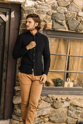 The Ripper Double Gauze Organic Cotton Shirt - Black