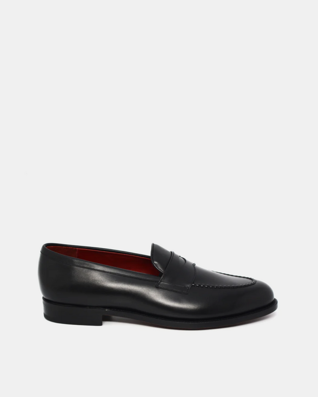 Outlet Calf Leather Penny Loafer