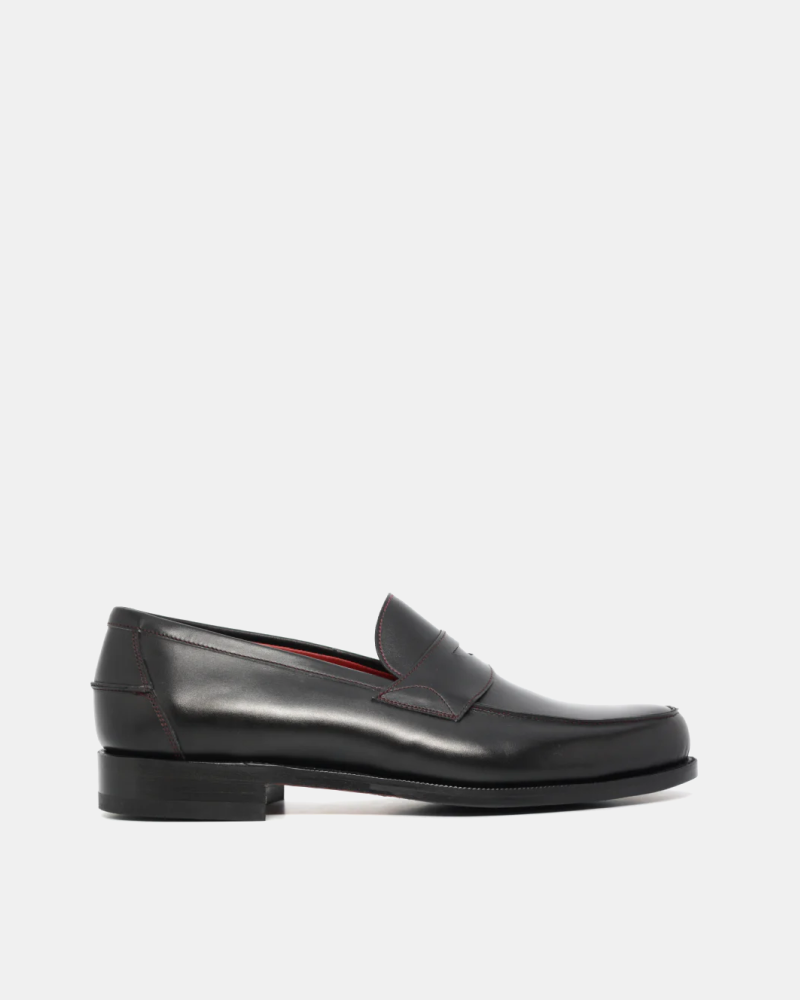 Outlet - Black Leather Penny Loafer